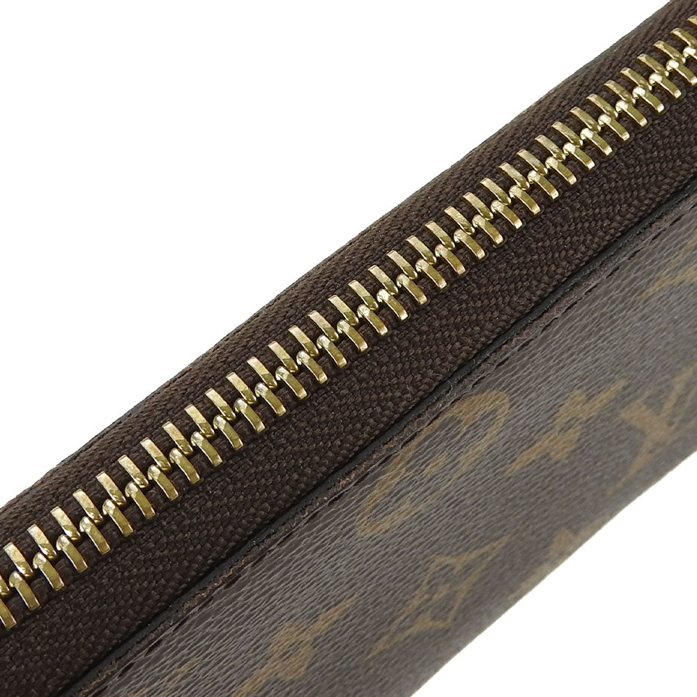 LOUIS VUITTON Long Wallet Purse M61298 Monogram Rose Valerie Portefeuille Clemence Women Used Authentic