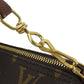 LOUIS VUITTON Pouch M51385 Monogram Brown Cylindrical pouch Papillon
