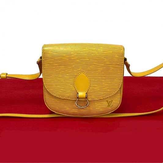 LOUIS VUITTON Shoulder Bag M52219 Epi Leather yellow Epi Mini Saint-Cloud Women Used Authentic