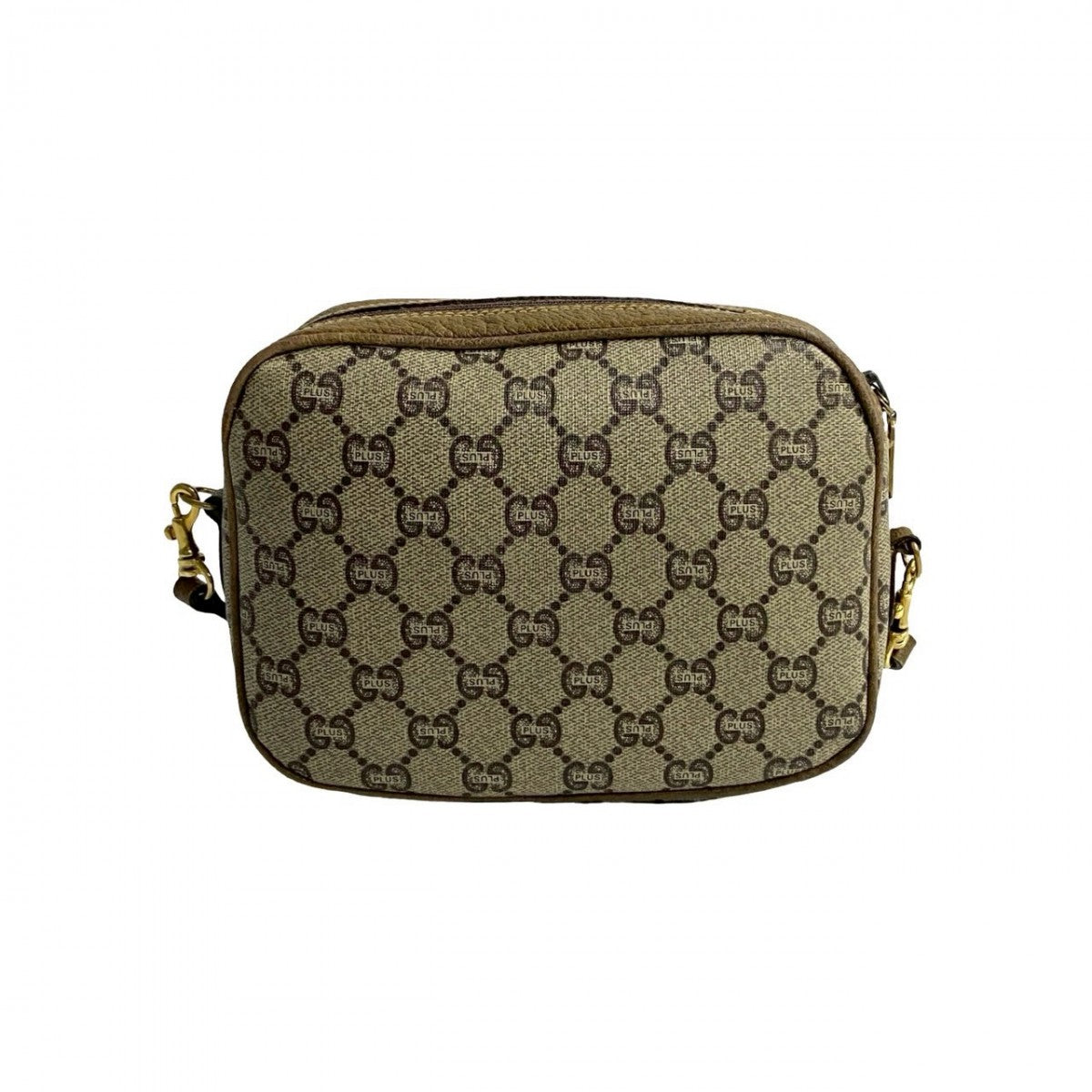 GUCCI Shoulder Bag Leather, PVC Brown gucci plus Women Used Authentic