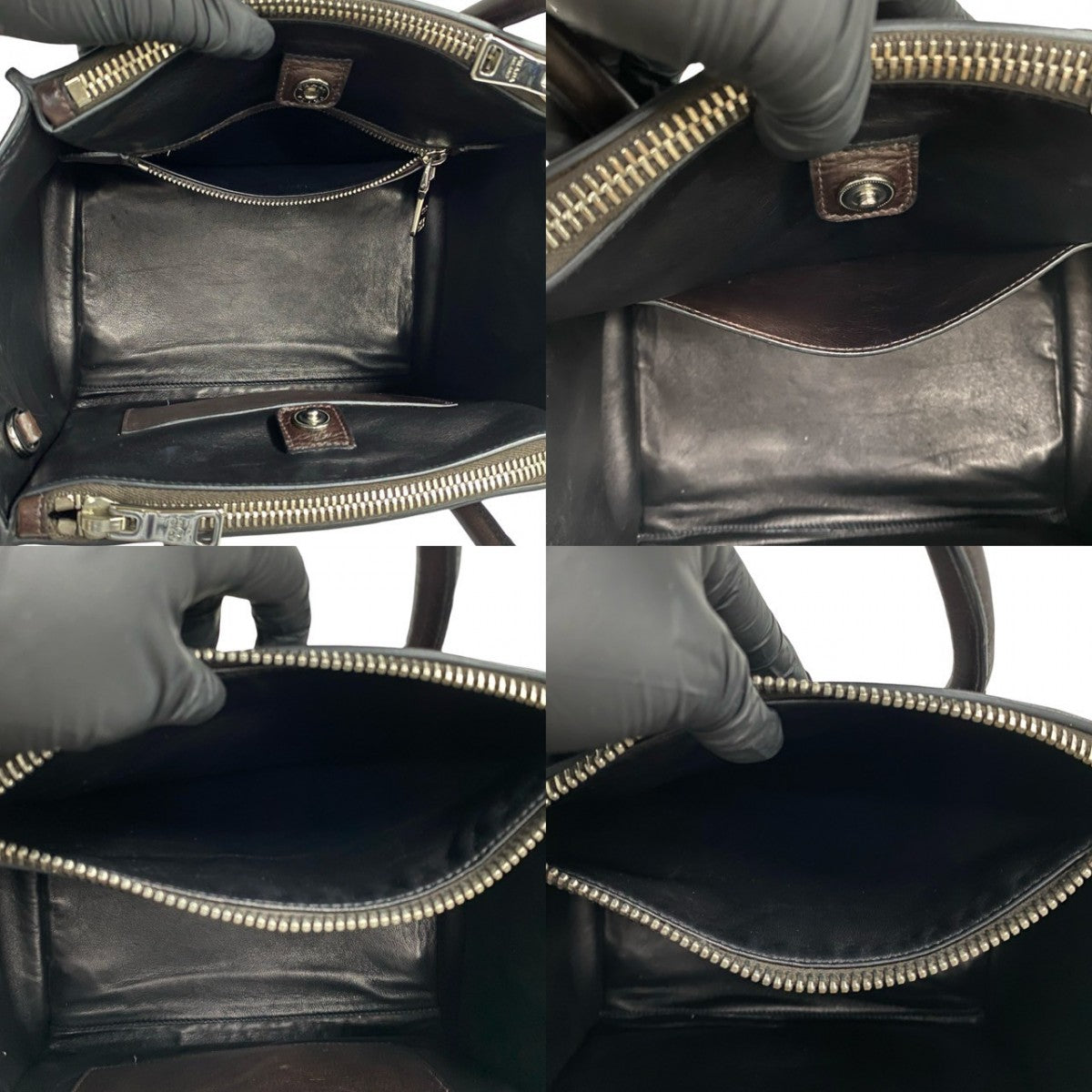 PRADA Shoulder Bag leather Brown