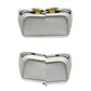 CELINE Handbag leather white logo ribbon Metal Women Used Authentic