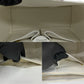 CELINE Handbag leather white logo ribbon Metal Women Used Authentic