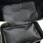 CELINE Handbag Leather, PVC black Macadam Blason Triomphe Pattern Women Used Authentic
