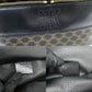 CELINE Handbag Leather, PVC black Macadam Blason Triomphe Pattern Women Used Authentic