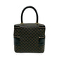 CELINE Handbag Leather, PVC black Macadam Blason Triomphe Pattern Women Used Authentic