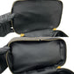 CELINE Handbag Leather, PVC black Macadam Blason Triomphe Pattern Women Used Authentic