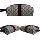 GUCCI Shoulder Bag leather Navy Sherry line