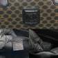 CELINE Handbag Leather, PVC black Macadam Blason Triomphe Pattern Women Used Authentic