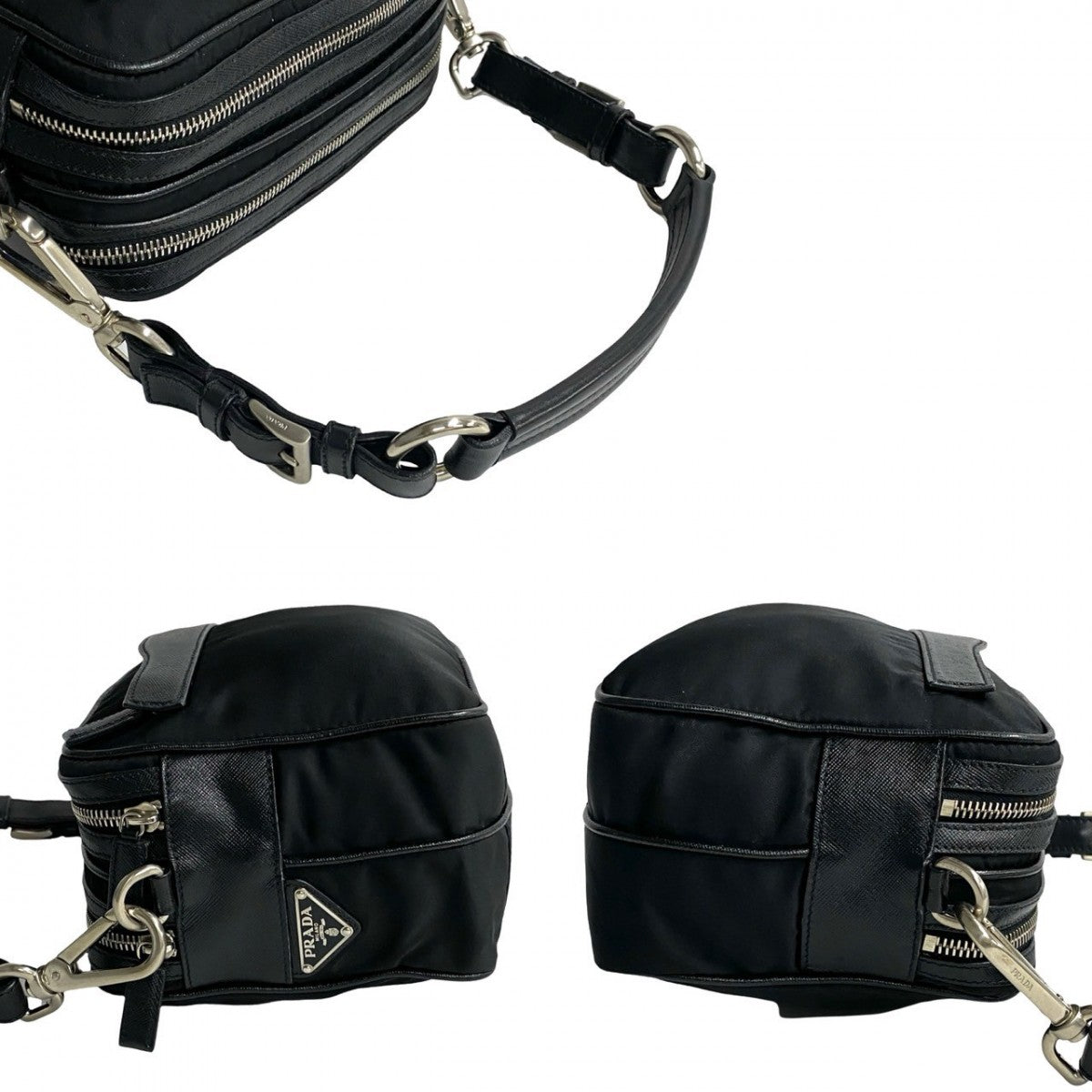 PRADA Shoulder Bag Nylon black