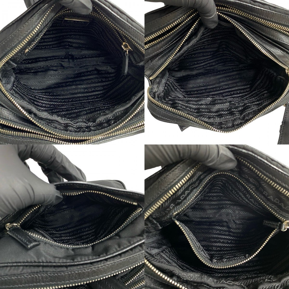 PRADA Shoulder Bag Nylon black