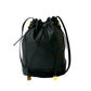 LOEWE Shoulder Bag leather black Anagram logo Metal Women Used Authentic