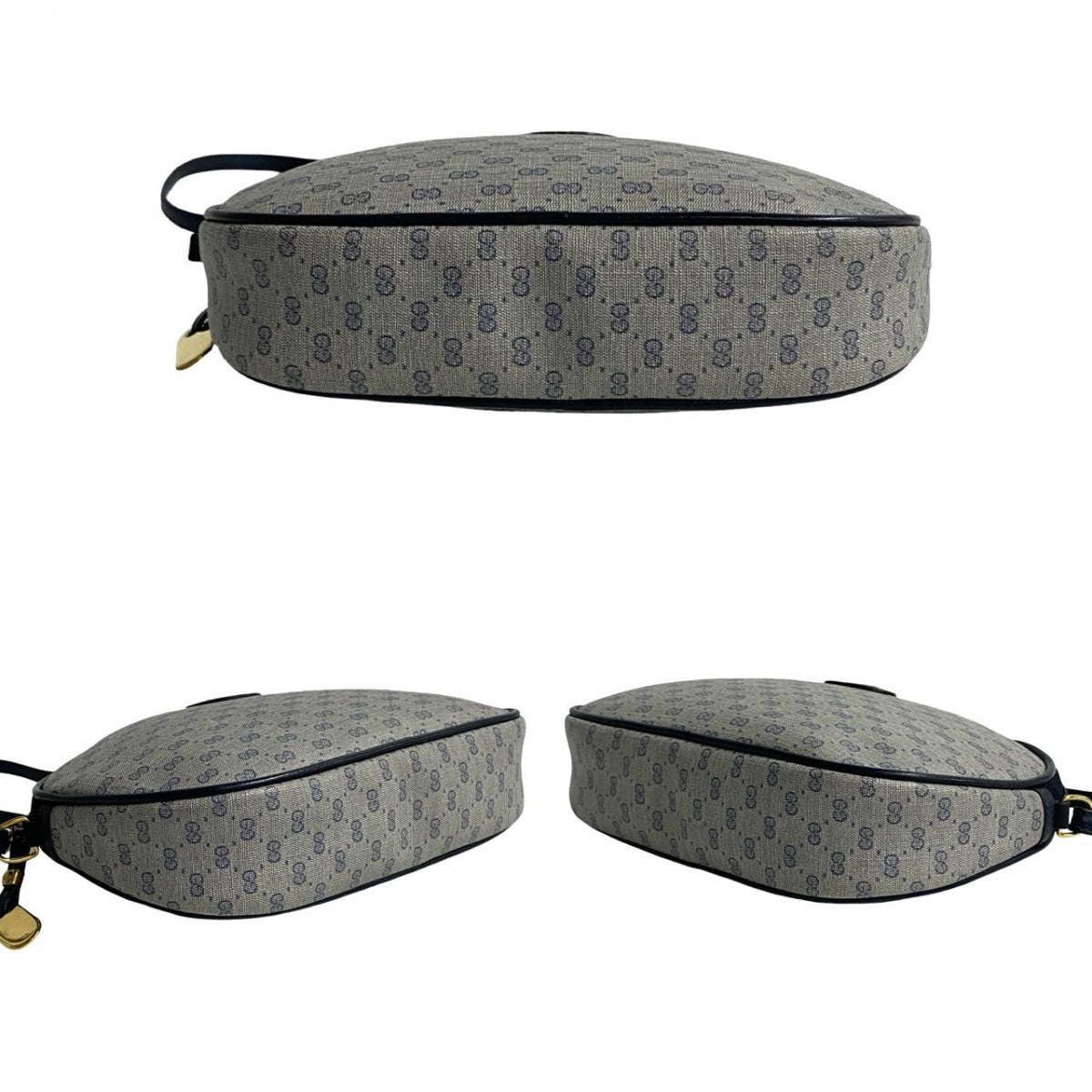 GUCCI Shoulder Bag leather Navy