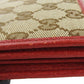 GUCCI Bifold Wallet 346058 GG canvas beige Women Used Authentic
