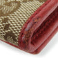 GUCCI Bifold Wallet 346058 GG canvas beige Women Used Authentic