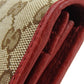 GUCCI Bifold Wallet 346058 GG canvas beige Women Used Authentic