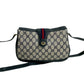 GUCCI Shoulder Bag leather Red Sherry line
