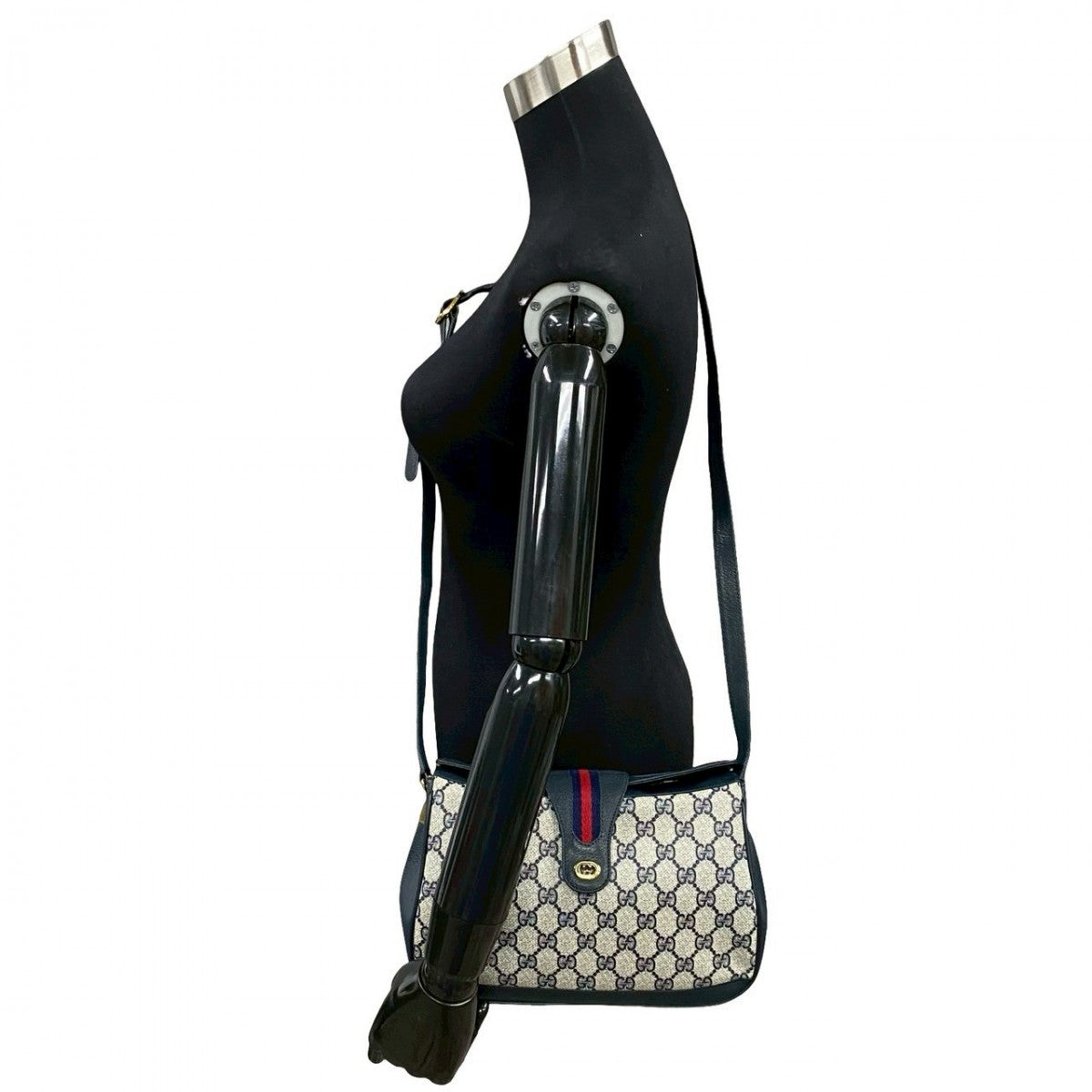 GUCCI Shoulder Bag leather Red Sherry line