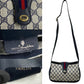 GUCCI Shoulder Bag leather Red Sherry line