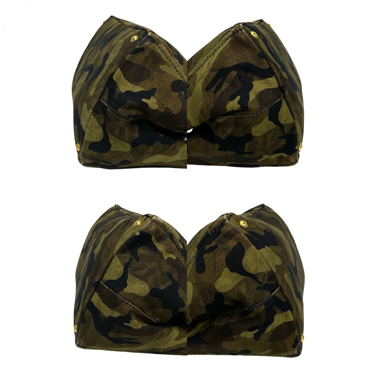 PRADA Tote Bag canvas khaki Canapa Camouflage