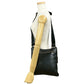 PRADA Shoulder Bag leather black Logo embossing Women Used Authentic