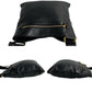 PRADA Shoulder Bag leather black Logo embossing Women Used Authentic