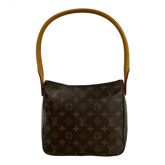 LOUIS VUITTON Handbag M51146 leather Brown Monogram LoopingMM