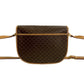 CELINE Shoulder Bag Leather, PVC Brown Macadam Blason Triomphe Pattern Women Used Authentic