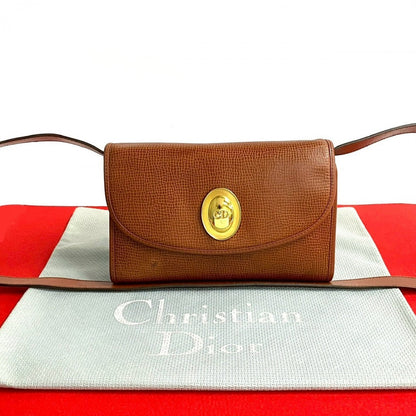 Dior Shoulder Bag leather Brown