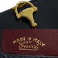 GUCCI Bifold Wallet leather Navy Horsebit Metal Women Used Authentic
