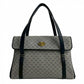 GUCCI Handbag Leather, PVC Navy Micro GG logoMetal Women Used Authentic