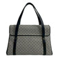 GUCCI Handbag Leather, PVC Navy Micro GG logoMetal Women Used Authentic
