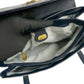 GUCCI Handbag Leather, PVC Navy Micro GG logoMetal Women Used Authentic