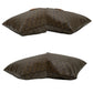 CELINE Pouch PVC, Leather Brown Macadam Blazon Pattern Triomphe logo Women Used Authentic