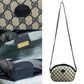 GUCCI Shoulder Bag leather Navy