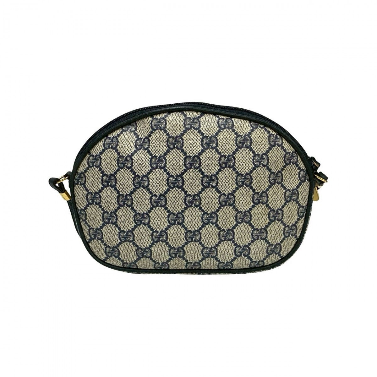 GUCCI Shoulder Bag leather Navy