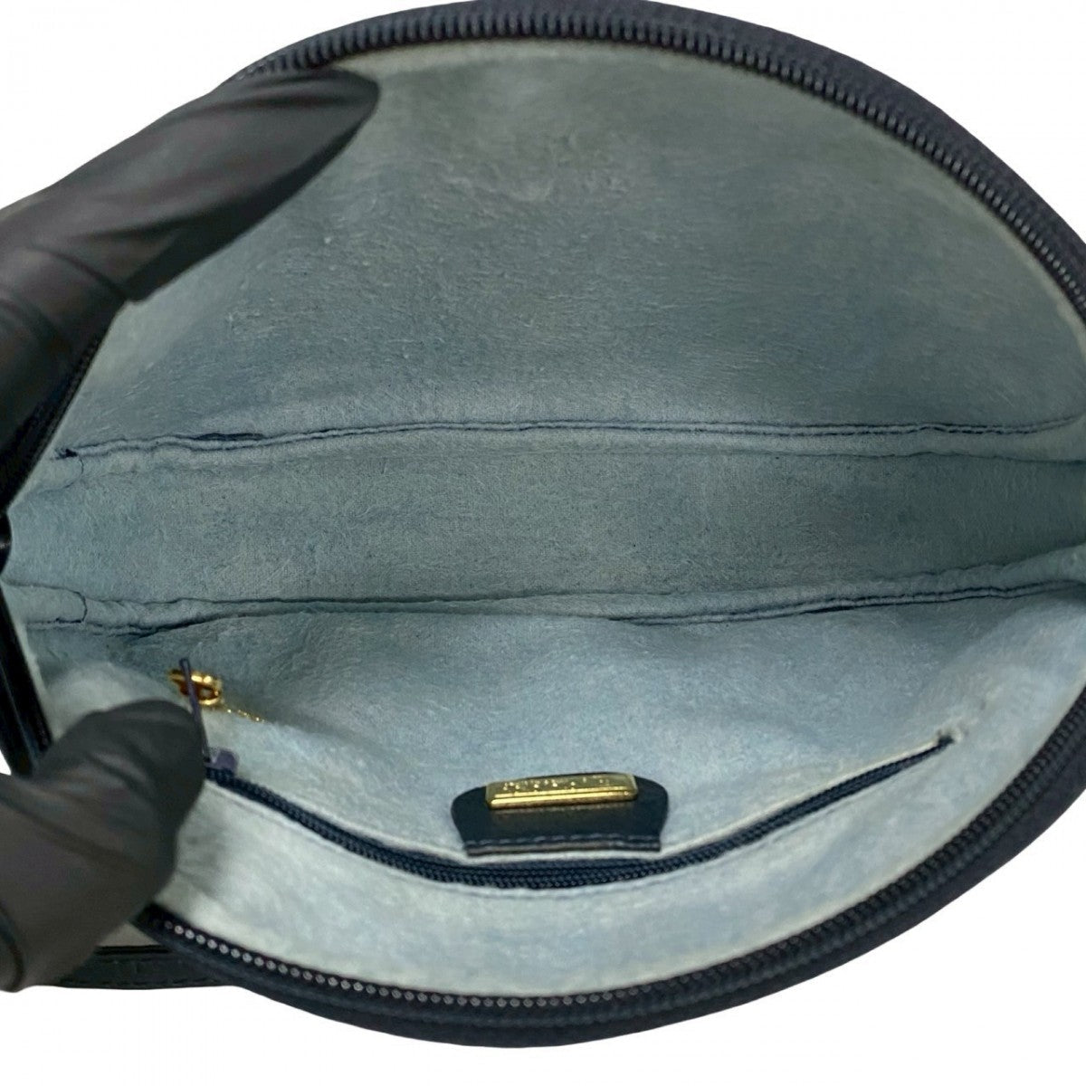 GUCCI Shoulder Bag leather Navy