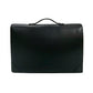 LOEWE Business bag leather black Anagram logo Metal mens Used Authentic