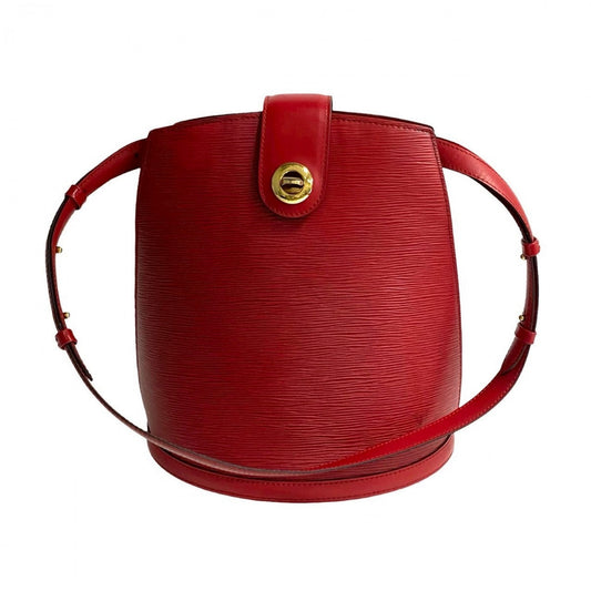 LOUIS VUITTON Shoulder Bag M52257 Epi Leather Red Epi Cluny Women Used Authentic