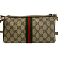 GUCCI Shoulder Bag leather Brown Sherry line
