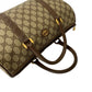 GUCCI Handbag Leather, PVC Brown GG logo Metal Women Used Authentic