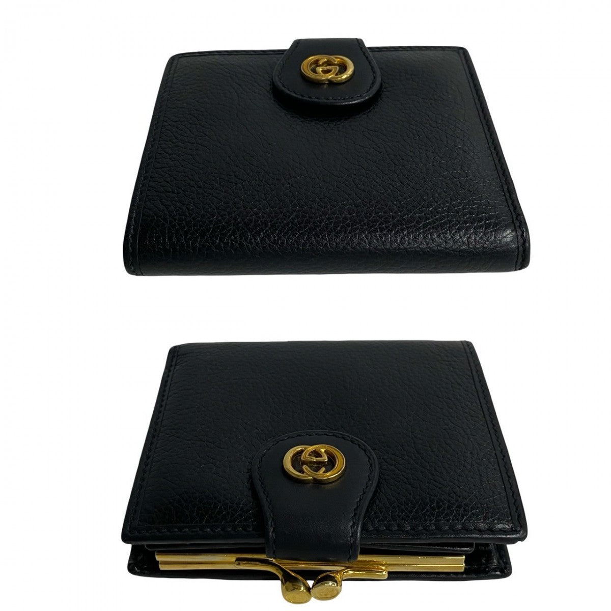 GUCCI Bifold Wallet leather black