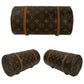 LOUIS VUITTON Handbag M51366 leather Brown Old and old Monogram Papillon26 Women Used Authentic
