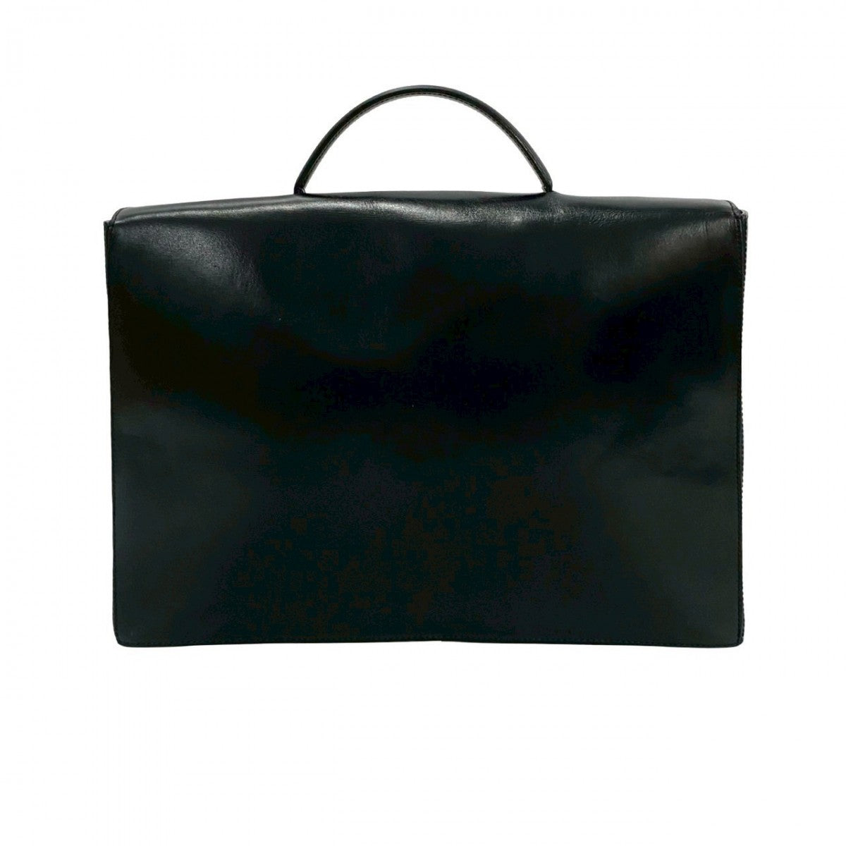CELINE Shoulder Bag Calfskin, Leather black Arc de Triomphe motif houndstooth mens Used Authentic