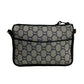 GUCCI Shoulder Bag Leather, PVC Navy Gucci Plus logoMetal Women Used Authentic
