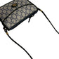 GUCCI Shoulder Bag Leather, PVC Navy Gucci Plus logoMetal Women Used Authentic