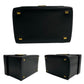 CELINE Handbag leather black logo carriage Metal Women Used Authentic