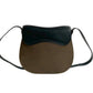 GUCCI Shoulder Bag leather black saddle