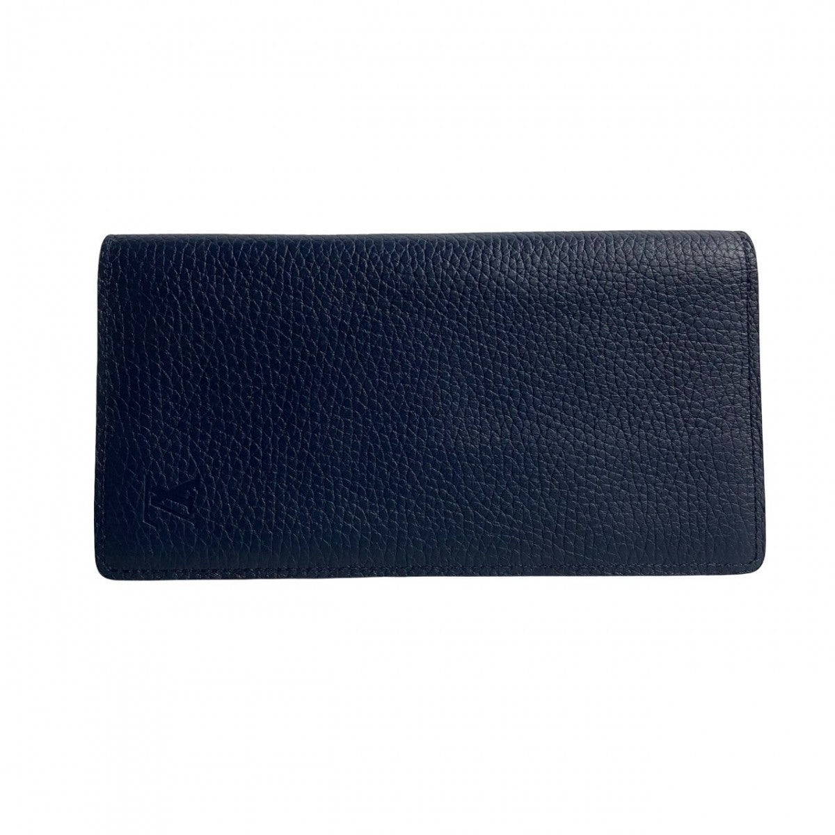 LOUIS VUITTON Long Wallet Purse M67741 Taurillon Clemence Leather Navy Portefeuille Braza mens Used Authentic