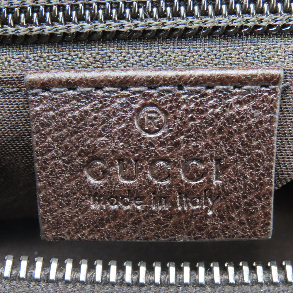 GUCCI Shoulder Bag 181092 GG canvas, leather beige Women Used Authentic